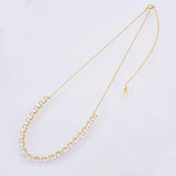 925 Silver Zircon Charms Necklace for Women Party Wedding