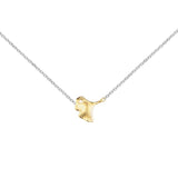 Gingko Leaf Pendant Necklace 925 Sterling Silver for Women