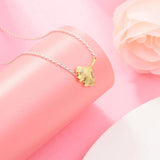 Gingko Leaf Pendant Necklace 925 Sterling Silver for Women