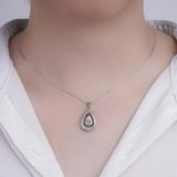 Sterling Silver Drop Pendant Necklace European American Holiday