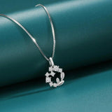 S925 Sterling Silver Lucky Garland Pendant Necklace
