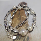 925 Silver Pearls Charm Bead Necklace Jewelry Gift