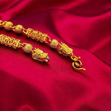 NK112 24KT Chain Necklaces Vintage Solid Gold Man Gift
