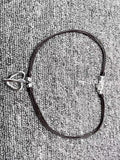 Electroplated Silver Knot Love Fork Chain Necklace Holiday Jewelry Gift