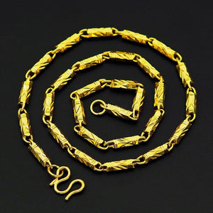 NK36 Vintage Solid 24KT Chain Necklaces for Men