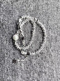 Fine Electroplated 925 Silver Beads Pearl Necklace Jewelry