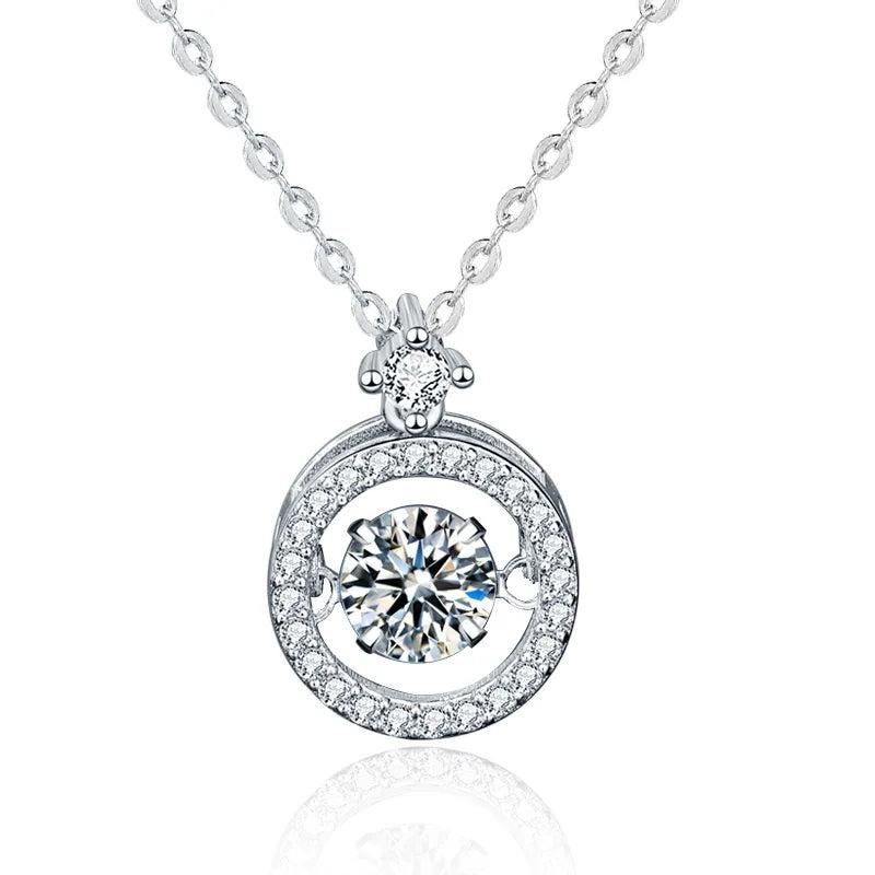 Sterling Silver Beating Heart Pendant Necklace