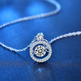 Sterling Silver Beating Heart Pendant Necklace