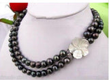 AAA+ 8-9mm Tahitian Pearl Necklace, 17-18 Mabe Clasp