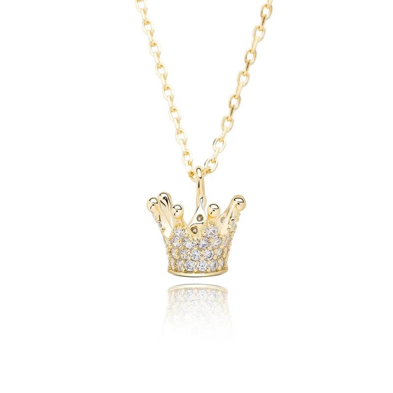 925 Silver Crown Pendant with Cubic Zirconia