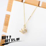 925 Silver Crown Pendant with Cubic Zirconia