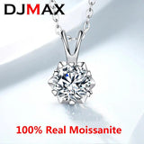 Moissanite Necklace 925 Silver Snowflake Diamond Necklace