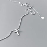 Classical Cross Wild Pendant Sterling Silver Female Necklace