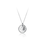 Geometric Circles Necklace & Pendant 925 Sterling Silver for Women