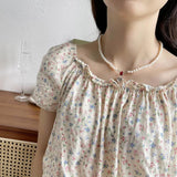 925 Silver Heart Pendant Necklace With Pearl Chain