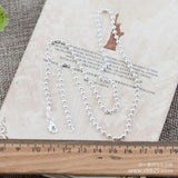 925 Silver Round Bead Necklace Thick 2.5mm 51cm Long