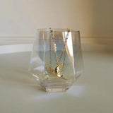 925 Silver Baroque Pearl Moon Pendant Necklace