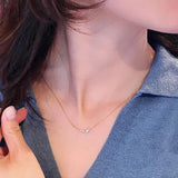 925 Silver V Shape Pearl Necklace for Women