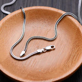 Sterling Silver Chain 1.6mmW Wheat Necklace
