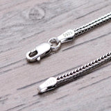 Sterling Silver Chain 1.6mmW Wheat Necklace