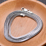 Sterling Silver Chain 1.6mmW Wheat Necklace