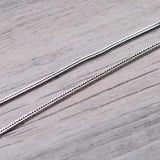 Sterling Silver Chain 1.6mmW Wheat Necklace