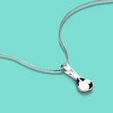 925 Silver Spoon Pendant Necklace Minimalist Birthday Gift
