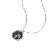 925 Silver Necklace Unicorn Fritillary Agate Couple Crystal Birthday Gift