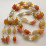 Natural Chalcedony Jade Beads Bracelets Sweater Chain for Men Women