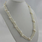 Long Multilayer Pearl Necklace for Women Accessories Statement Necklace