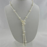 Long Multilayer Pearl Necklace for Women Accessories Statement Necklace