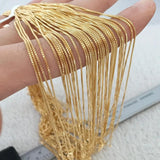 14KGF Filled Necklace 0.85mm Box Chain Stamp:1/20