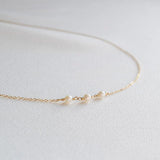 Minimalist Pearl Necklace Small Pearl Choker 925 Silver Pendants Boho Collier