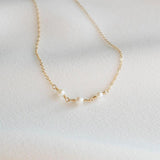Minimalist Pearl Necklace Small Pearl Choker 925 Silver Pendants Boho Collier
