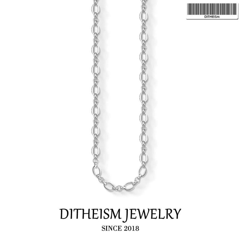 925 Sterling Silver Link Chain Necklace for Men Women