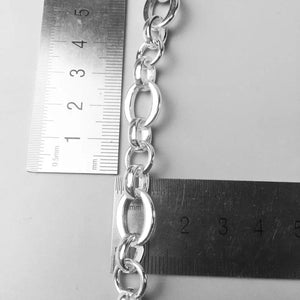 925 Sterling Silver Link Chain Necklace for Men Women