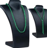 Hand Knotted Natural Green Red Stone Beads Necklace