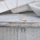Y Necklace Pearl Long Necklace s925 Silver Filled