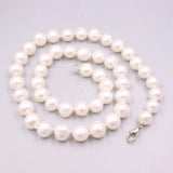 9.5-10mm Freshwater Pearl Beads Chain Necklace Gift