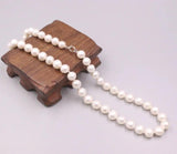 9.5-10mm Freshwater Pearl Beads Chain Necklace Gift