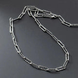 925 Silver Golden Geometric Necklace Chain Women Clavicle Ornaments Gift