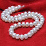 925 Silver Freshwater Pearl Necklace 8-11mm Womens Jewelry