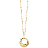 925 Sterling Silver Geometric Circle Necklace Female Chain