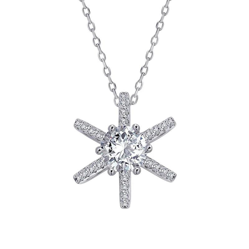 S925 Sunflower Pendant Necklace for Women
