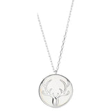 Sterling Silver Pendant Shell Elk Necklace