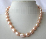 10-11mm Pink Baroque Freshwater Pearl Necklace