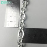 925 Sterling Silver Chain Round Link Clasp Gift For Women & Men