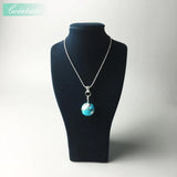 Globe Necklace Europe Style 925 Silver Jewelry