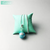 Globe Necklace Europe Style 925 Silver Jewelry