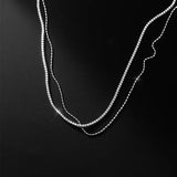 925 Silver Women's CZ Tennis Necklace Chain